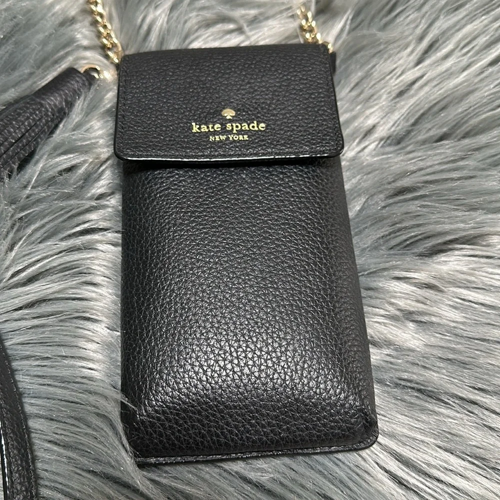 Kate Spade Black Phone Crossbody - Picture 2 of 8